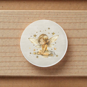 Bouton De Porte En Céramique Fée capricieuse à l'aquarelle
