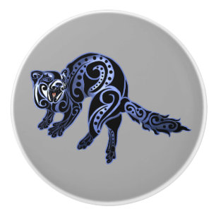 Bouton De Porte En Céramique Ferret Trybe : Danse de guerre !