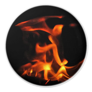 Bouton De Porte En Céramique Feu de danse Ceramic Knob