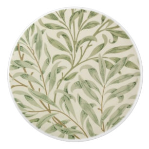 Bouton De Porte En Céramique Feuilles vintages