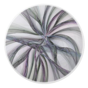 Bouton De Porte En Céramique Filigree Motions Moderne Abstrait Fractale Balança