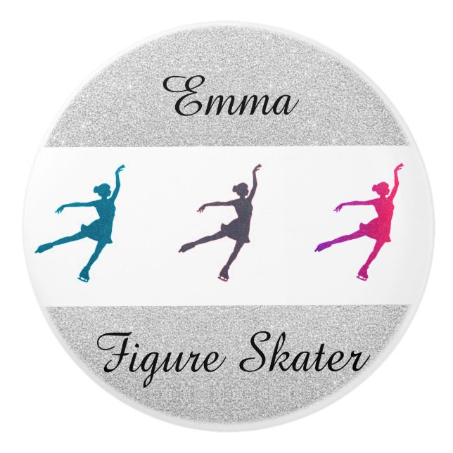 Bouton De Porte En Céramique Filles Patinage artistique / Patinage sur glace Pe (Devant)