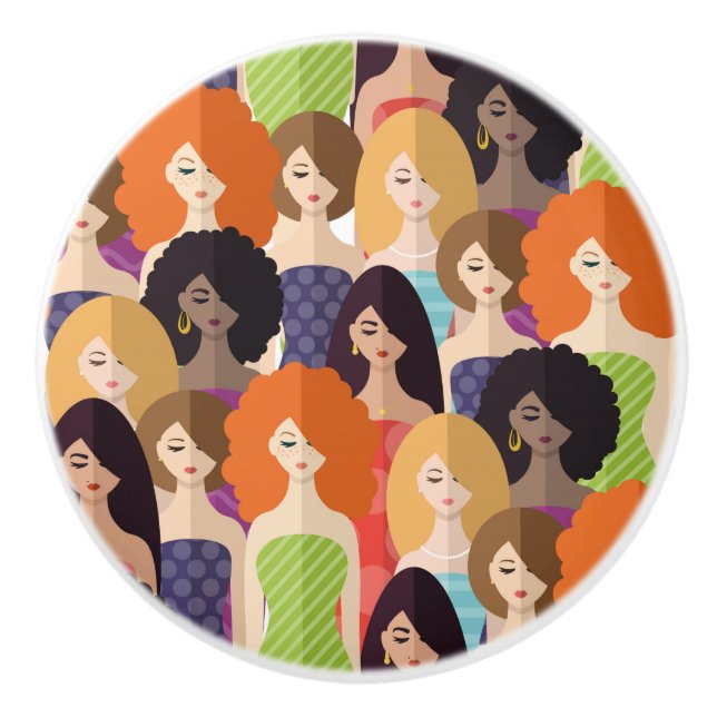 Bouton De Porte En Céramique Filles Spring (Devant)