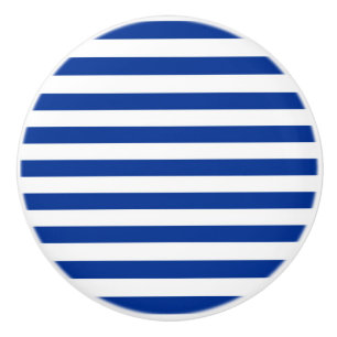 Bouton De Porte En Céramique finlande grèce israël drapeau rayures bleu ligne b