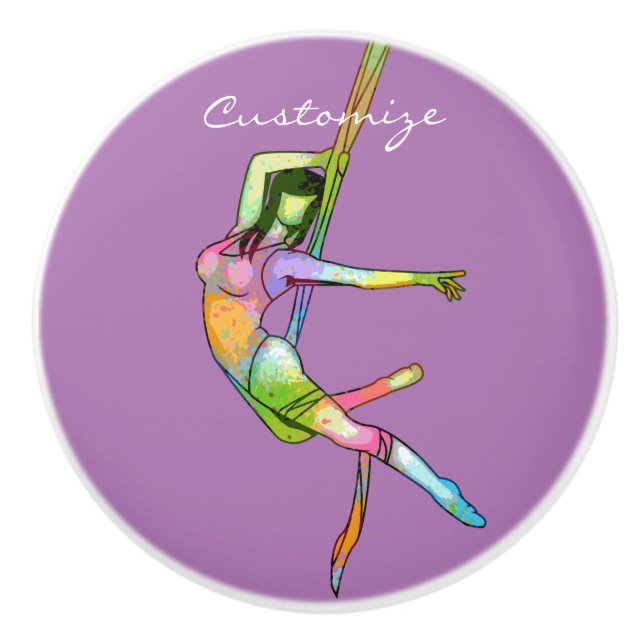 Bouton De Porte En Céramique Fitness aérienne Yoga Thunder_Cove (Devant)