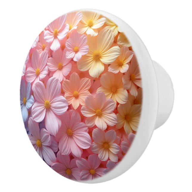 Bouton De Porte En Céramique fleur (Droite)