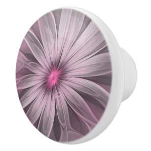 Bouton De Porte En Céramique Fleur de fantaisie abstraite fleur de prunier flor