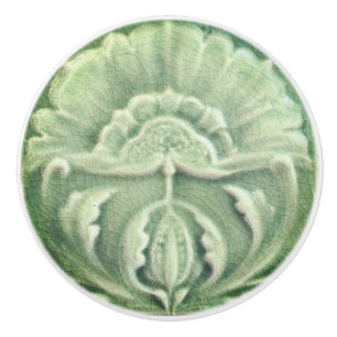 Bouton De Porte En Céramique Fleur de finition de cracket Art nouveau