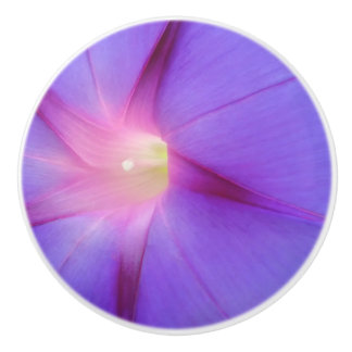 Bouton De Porte En Céramique Fleur pourpre