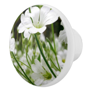 Bouton De Porte En Céramique Fleur sauvage en céramique Knob