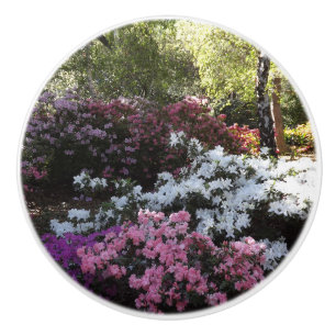 Bouton De Porte En Céramique Fleurs de la forêt Tige en céramique