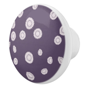 Bouton De Porte En Céramique Fleurs de soleil