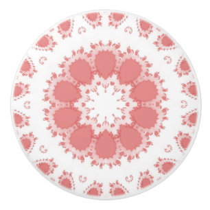 Bouton De Porte En Céramique Fleurs roses