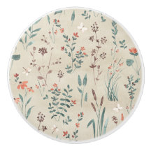 Fleurs sauvages de l'aquarelle de la flore du lac