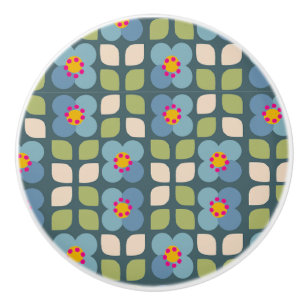 Bouton De Porte En Céramique FLORA BLUSH - Fleur Ceramic Knob