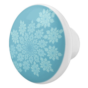 Bouton De Porte En Céramique Floral ornaments pastel - romantique