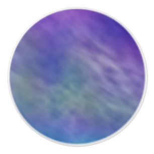 Bouton De Porte En Céramique Fond de ciel profond aux couleurs de l'arc-en-ciel