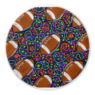 Bouton De Porte En Céramique Football