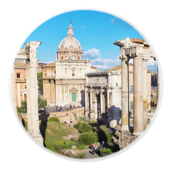 Bouton De Porte En Céramique Forum romain (Devant)