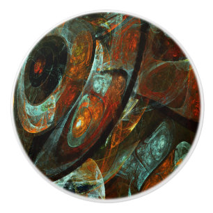 Bouton De Porte En Céramique Fractionner l'art Abstrait