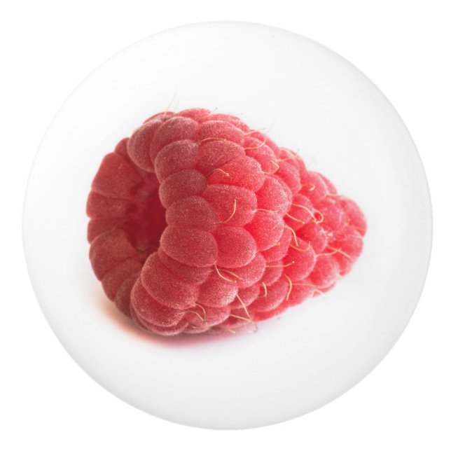 Bouton De Porte En Céramique Framboise (Devant)