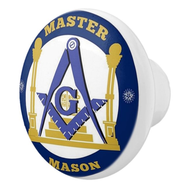 Bouton De Porte En Céramique Freemason (Droite)