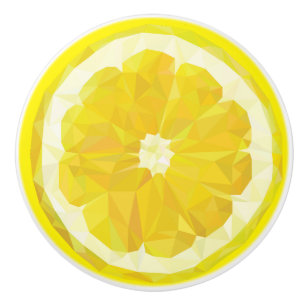 Bouton De Porte En Céramique Fruit de conception géométrique de la tranche de