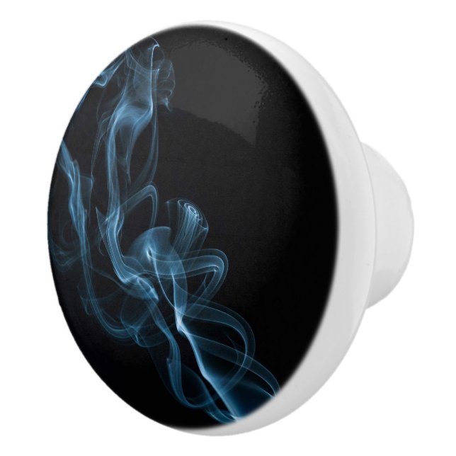 Bouton De Porte En Céramique Fumée bleue (Droite)