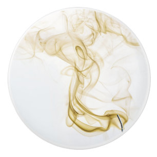 Bouton De Porte En Céramique Fumée Encens Céramique Puce de tiroir Knob
