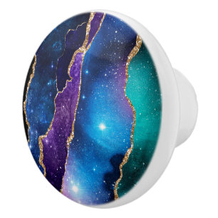 Bouton De Porte En Céramique Galaxy Agate Series Design