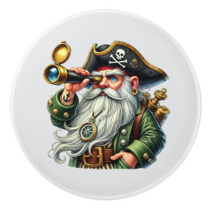 Bouton De Porte En Céramique Garçons cool amateurs de pirates