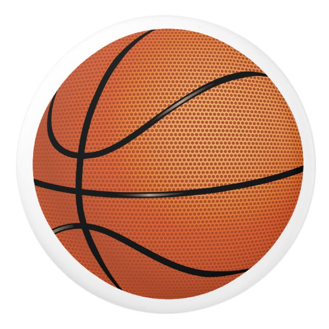 Bouton De Porte En Céramique Garçons de basket-ball (Devant)