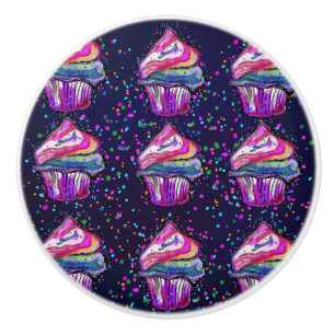 Bouton De Porte En Céramique Gâteau d'anniversaire