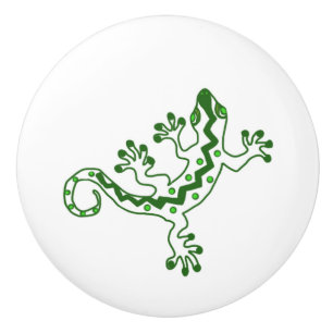 Bouton De Porte En Céramique Gecko Lizard Cabinet Knob