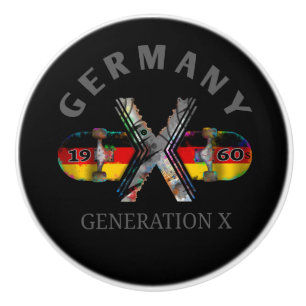 Bouton De Porte En Céramique Génération X Allemagne Skateboard 1960