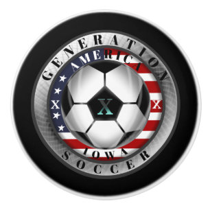 Bouton De Porte En Céramique Génération X American Soccer