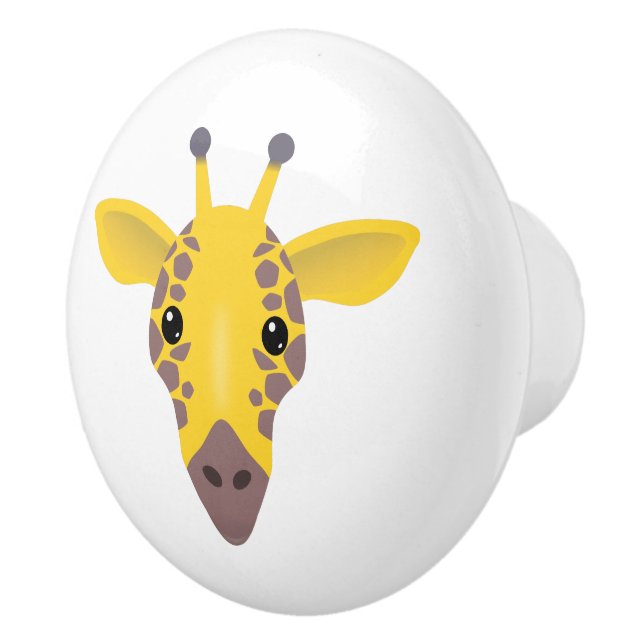 Bouton De Porte En Céramique Giraffe (Droite)