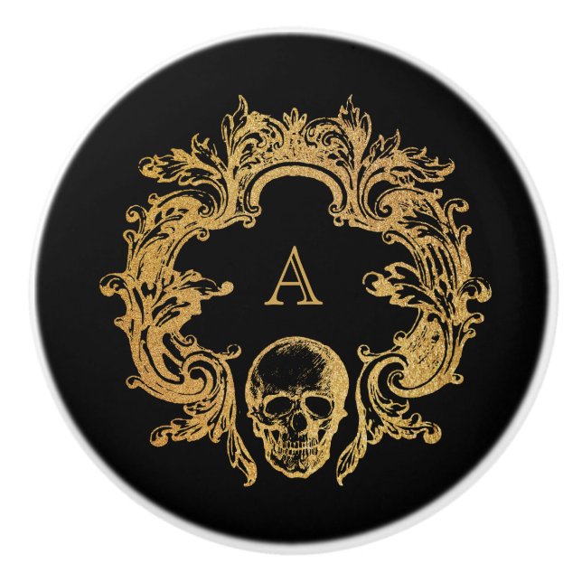 Bouton De Porte En Céramique Glam gothique | Ceramic Knob (Devant)