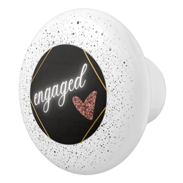 Bouton De Porte En Céramique Glamour Engagé (Droite)