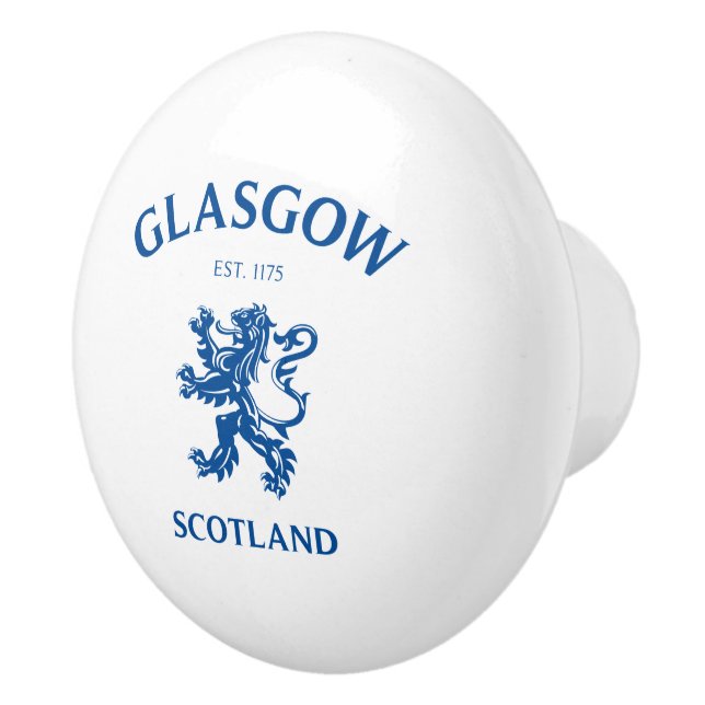 BOUTON DE PORTE EN CÉRAMIQUE GLASGOW, ÉCOSSE (Droite)