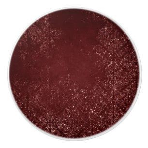 Bouton De Porte En Céramique Glimmery Henna Grunge   Rouge glamour de sang rich