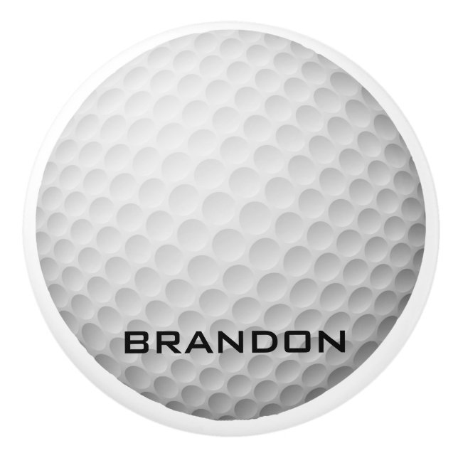 Bouton De Porte En Céramique Golf Ball Design Ceramic Pull ou Knob (Devant)