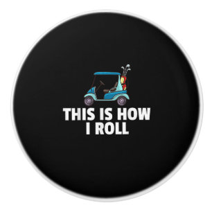 Bouton De Porte En Céramique Golf Panier Cadeau Golfeur Golfeur Drôle Hommes