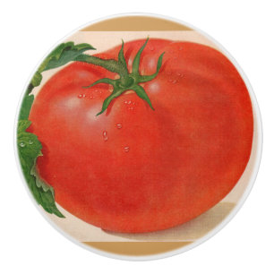 Bouton De Porte En Céramique grande tomate juteuse BIG