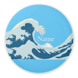 Bouton De Porte En Céramique Grande vague Thunder_Cove