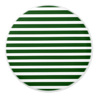 Bouton De Porte En Céramique Grandes vertes et blanches