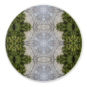 Bouton De Porte En Céramique Green Moss & Earth Nature Art
