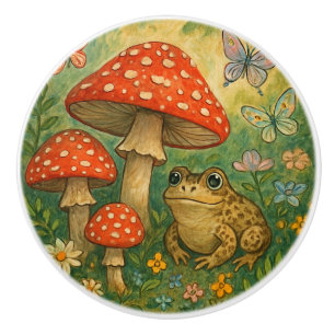 Bouton De Porte En Céramique Grenouille bébé