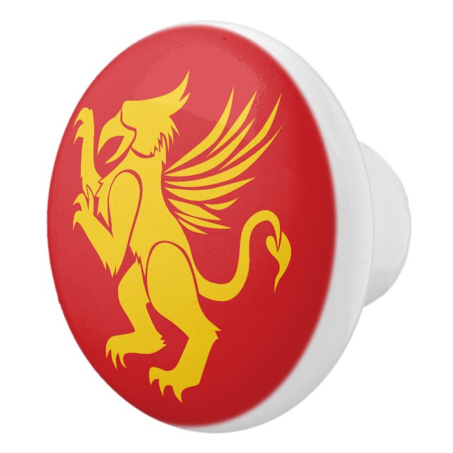 Bouton De Porte En Céramique Griffin (Droite)