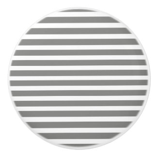 Bouton De Porte En Céramique Gris et blanc